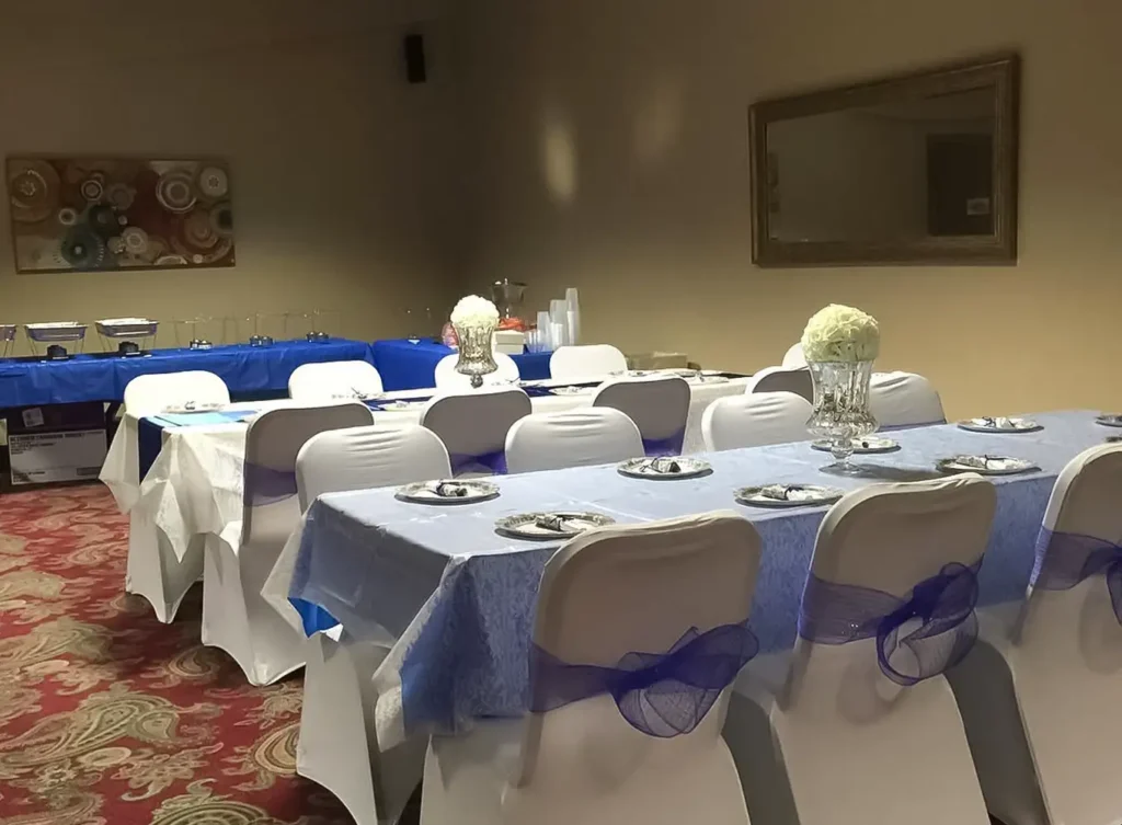 small banquet room at St. Clair Bowl in Fairview Heights, IL