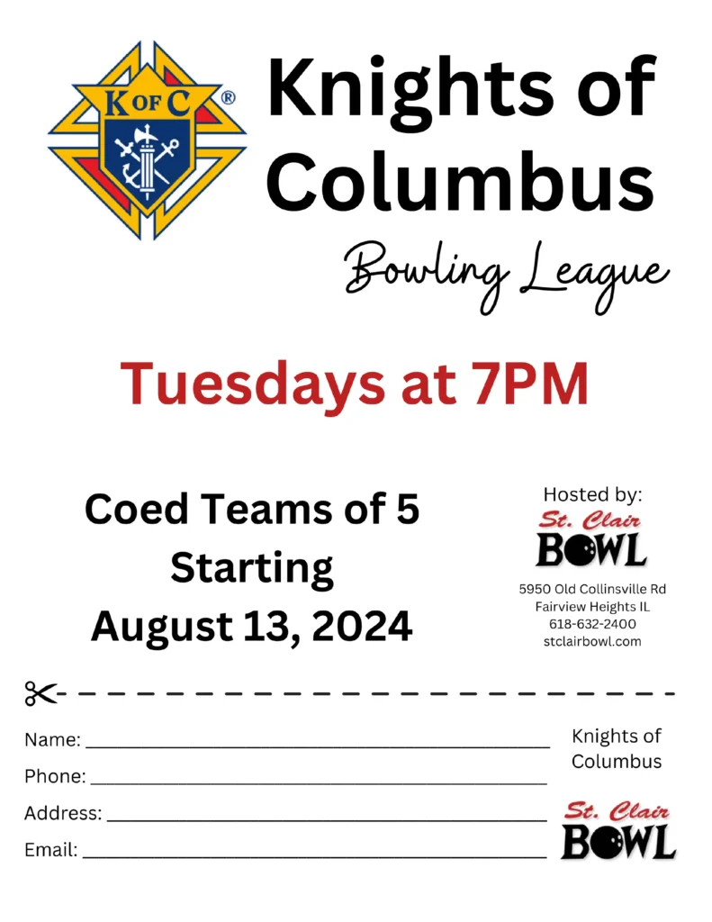 2024 Fall Tuesday Knights of Columbus League