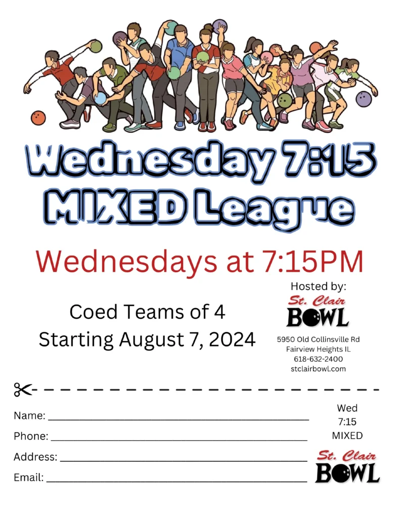 Fall 2024 Wednesday 7:15 Mixed League