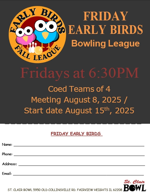 Fall 2025 Early Birds League
