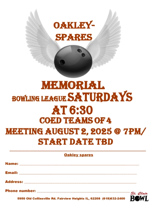 Fall 2025 Oakley Spares Memorial League